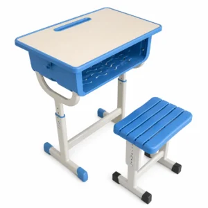 Durable Injection Molded School Desk And Stool Set 600x400x760mm For Classroom