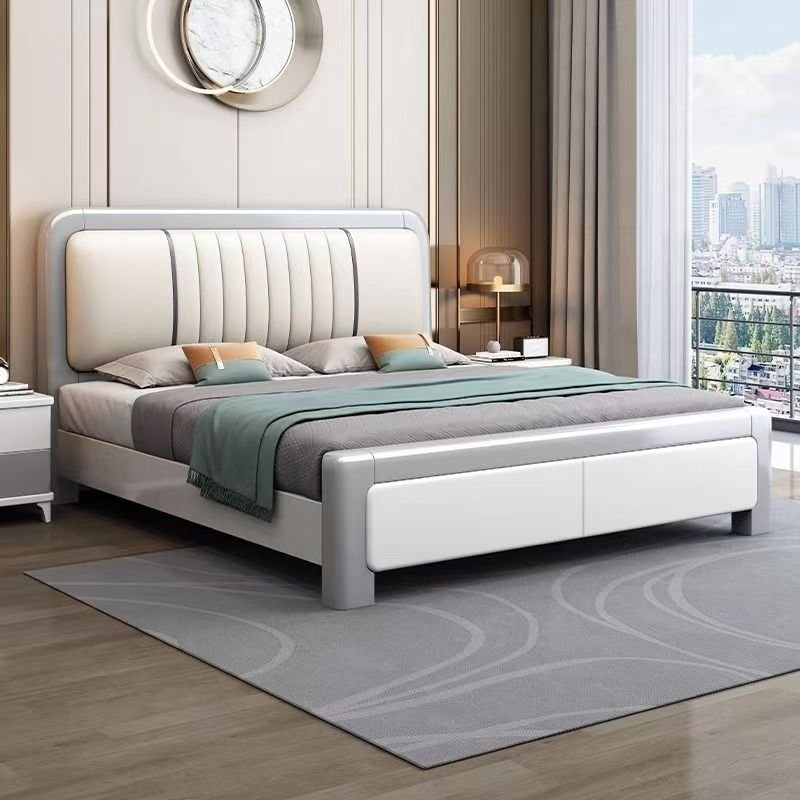 Nordic Modern Design Solid Pine Wooden Beds