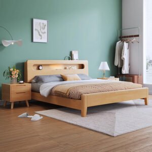 Lanmeng Island Modern Full Queen Size Solid Wood Bedframe with Multi-Functional Storage Furniture Multi-Use Bedroom Furniture Set Manufacturer
