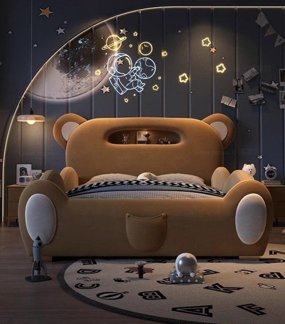 Bear Design Baby Bed Parapet Beds Cute