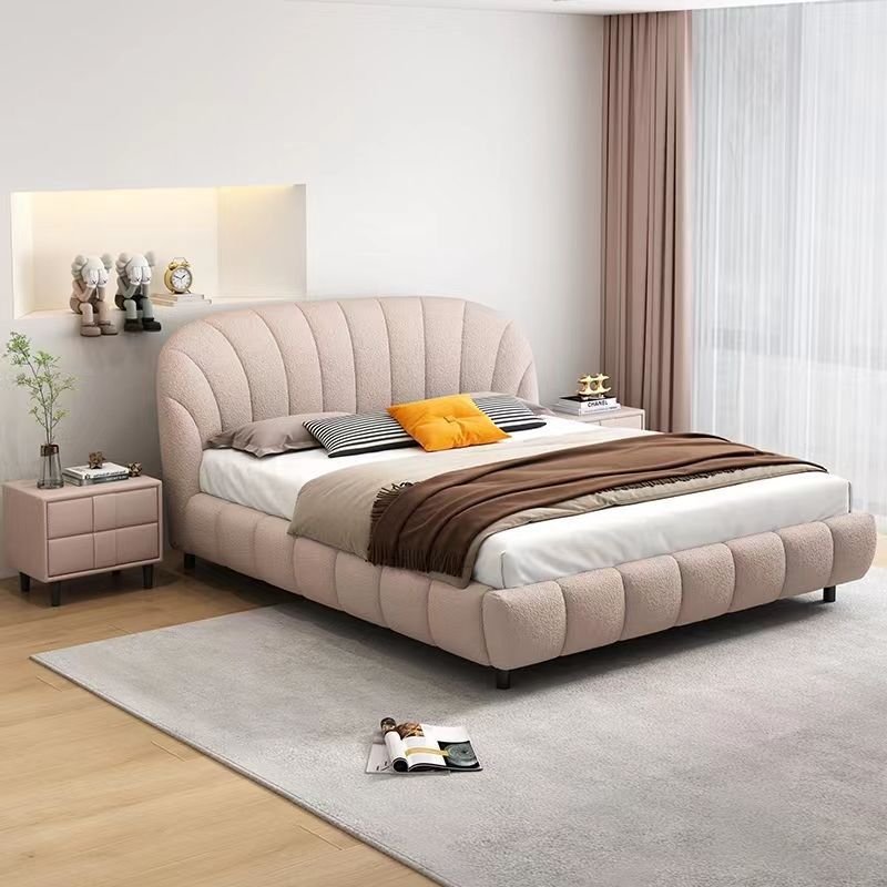King Size Minimalist Italian Bed Light Luxury