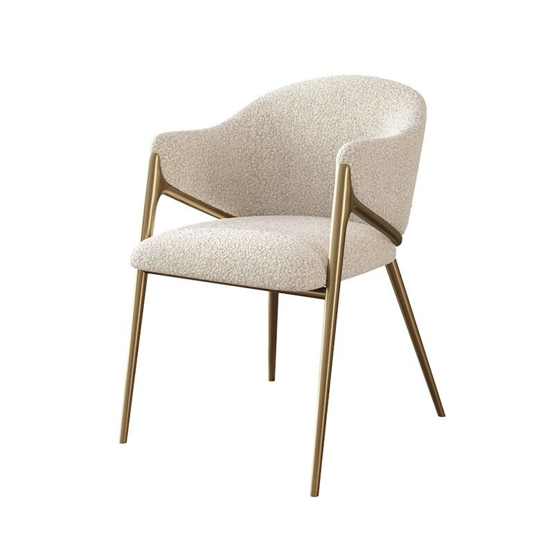 Modern Luxury Dining Chair Stainless Steel Gold
