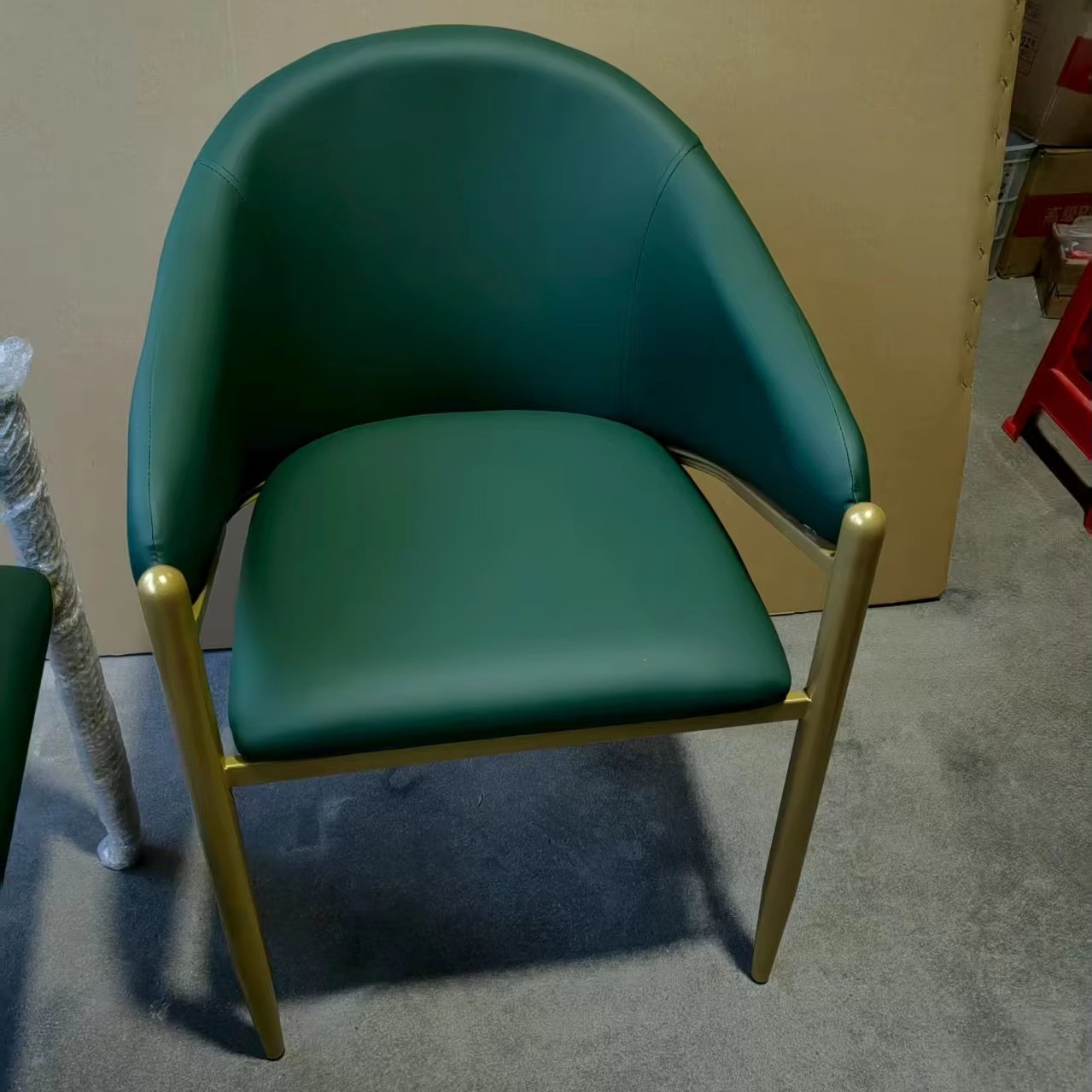 Lanmeng Island Modern Simple Nordic Leisure Chair Metal Leg Dining Room Furniture Velvet Dining Chair for Home Hotel Cafe