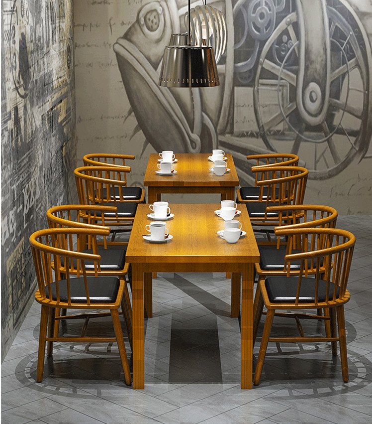 Nostalgic Modern Farmhouse Solid Wood Dining Table