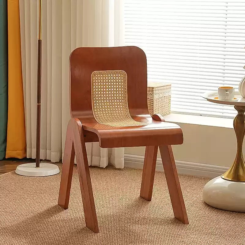 Modern Style Solid Wood Back Dining Chairs