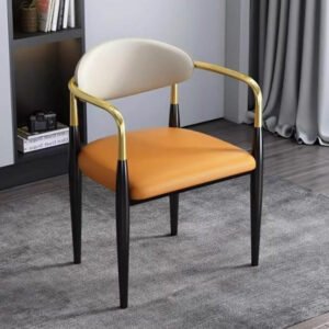 Lanmeng Island Modern Minimalist Dining Chairs Nordic Armrest Backrest Restaurant Stool for Hotel Room Cafe Shop Chair