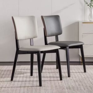 Lanmeng Island Dining Room Furniture Comfortable Backrest Negotiation Conference Chair Hotel Restaurant With Solid Wooden Legs