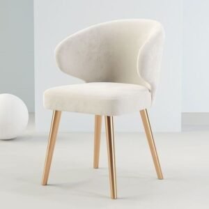 Lanmeng Island Light Luxury Dining Chair Home Simple Modern Fabric Hotel Italian Negotiation Chair Coffee Shop Leisure Reception Chair