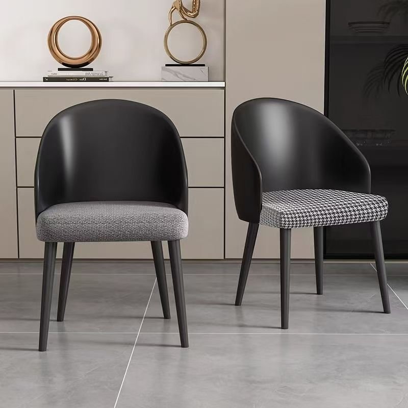 Modern Hotel Negotiation Coffee Chair Black Leather
