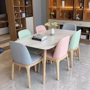 Lanmeng Island Solid Wood Dining Table