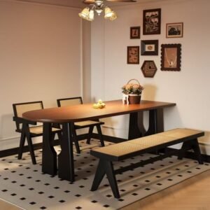 Lanmeng Island Restaurant Dining Table and Chair Set