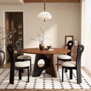 Lanmeng Island Restaurant Dining Table and Chair Set 1601579253727