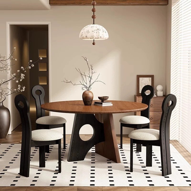 Lanmeng Island Restaurant Dining Table and Chair Set 1601579253727