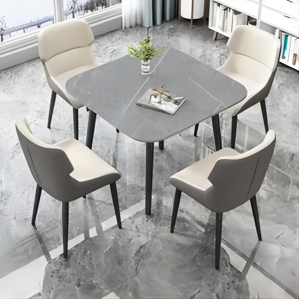 Modern Dining Set 1 Table 4 Chairs