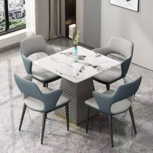 Lanmeng Island Luxury Rectangular Dining Table 1601581439336