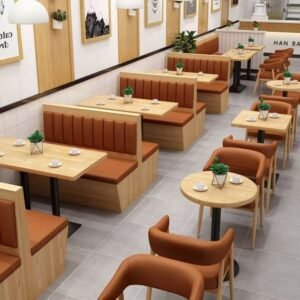 Lanmeng Island Fast Food Dining Table and Chair Set