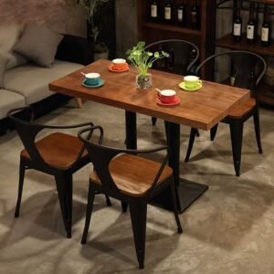 Lanmeng Island Restaurant Dining Table and Chair Set 1601597848220
