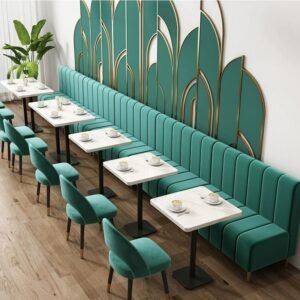 Lanmeng Island Restaurant Dining Table and Chair Set