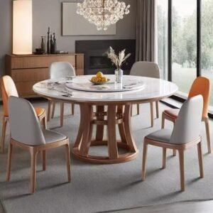 Lanmeng Island Restaurant Dining Table and Chair Set 1601609802778