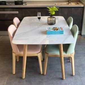 Lanmeng Island Solid Wood Dining Table 1601616458302