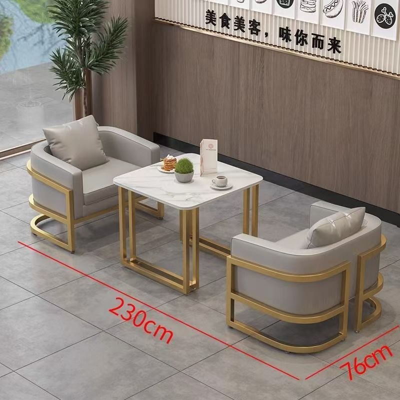 Lanmeng Island Restaurant Dining Table and Chair Set 1601624104368