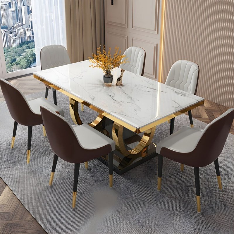 Most Italian Light Luxury Marble Dining Table