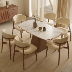 Lanmeng Island Extendable Sintered Stone Dining Table 1601649616530