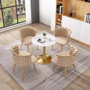 Lanmeng Island Restaurant Dining Table and Chair Set 1601685282109