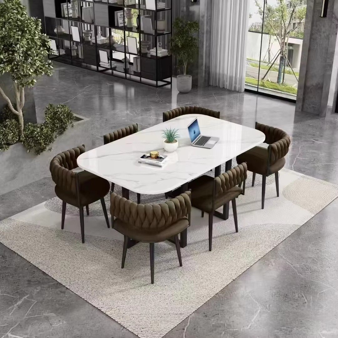 Lanmeng Island Restaurant Dining Table and Chair Set 1601723924249
