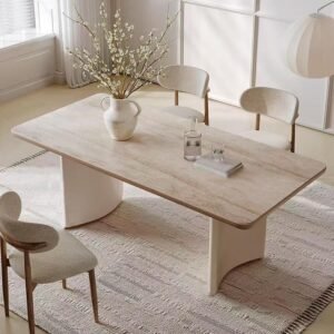 Lanmeng Island Solid Wood Dining Table