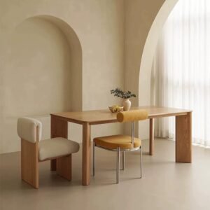 Lanmeng Island Modern Solid Wood 6 8 10 Dining Table Set Wooden Kitchen Table for Home Apartment & Restaurant Furniture