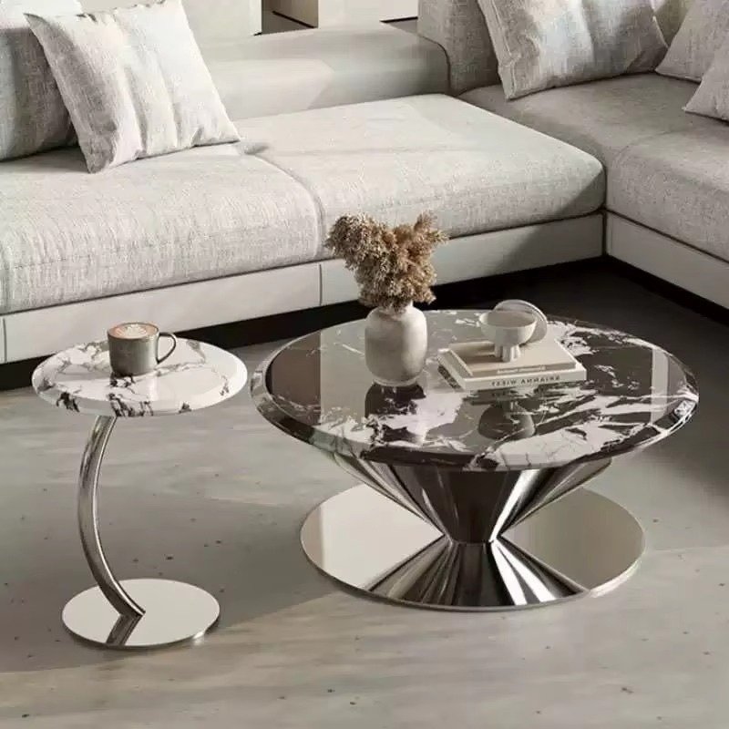 Modern Stainless Steel Floating Saucer Round