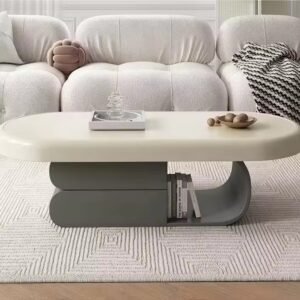 Lanmeng Island Modern Nordic Wood New Center Minimalist Furniture Coffee Table Chinese Style Storage Coffee Table for Bedroom