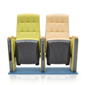 High Quality 513 Plastic Shell Or Painted Solid Wood Auditorium Chair For Public Seating
