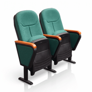 Durable Plastic Shell Auditorium Chair Without Writing Board For Public Seating