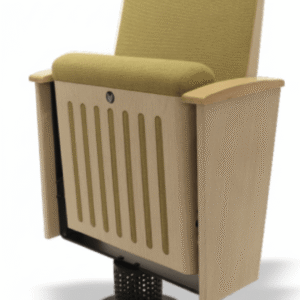 LK-865 Premium High Elastic Sponge Auditorium Chair With Durable Steel Frame And Wood Grain Finish