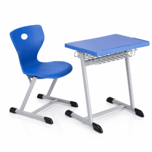 Durable Adjustable School Desk And Chair Set For Classroom Use