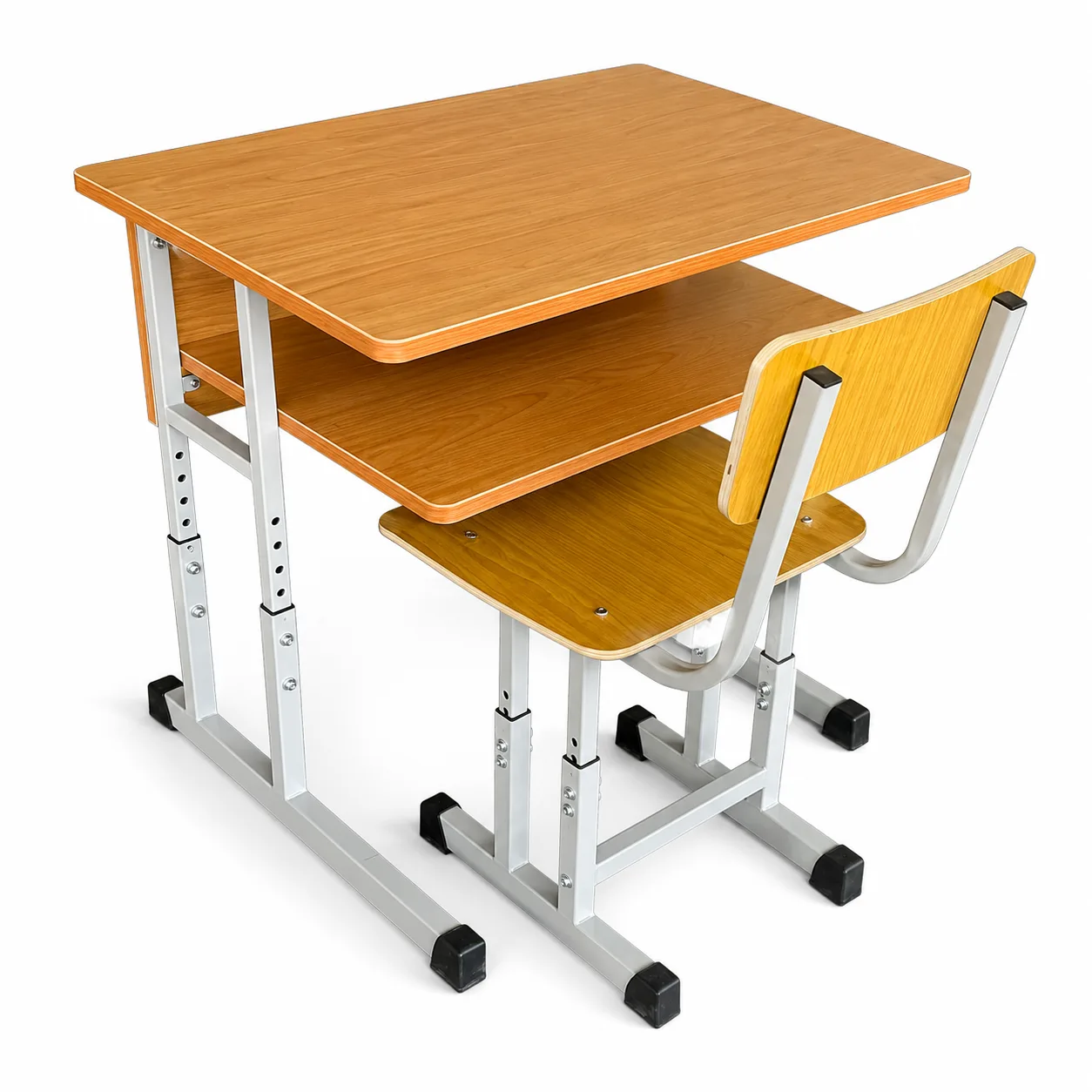 Romania Style Steel Wood Adjustable Height Single