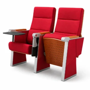 Premium Aluminum Alloy Frame Damping Slow Return Auditorium Chair For Public Seating